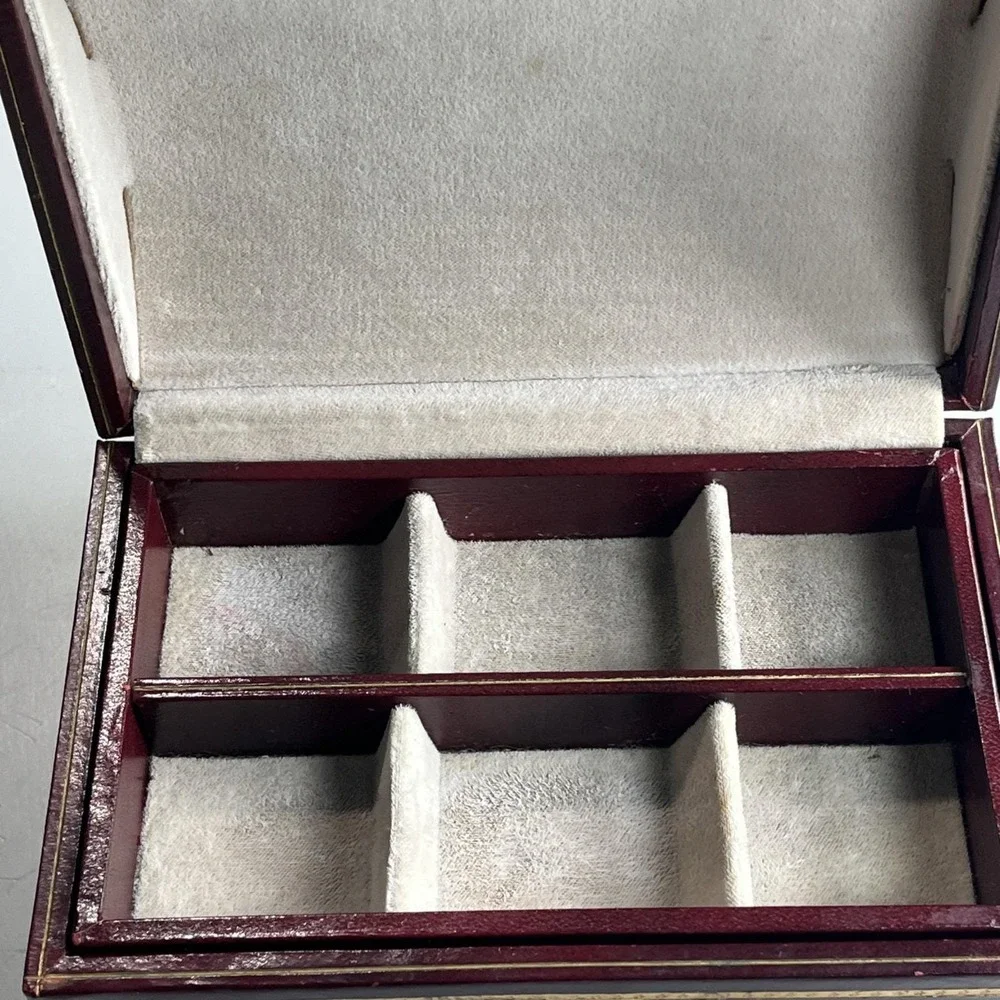 Vintage Swank Jewelry Box MCM Sweden Men's/Womens Cuff links Earrings